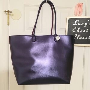 Victoria Secret Elegant Purple Tote Bag